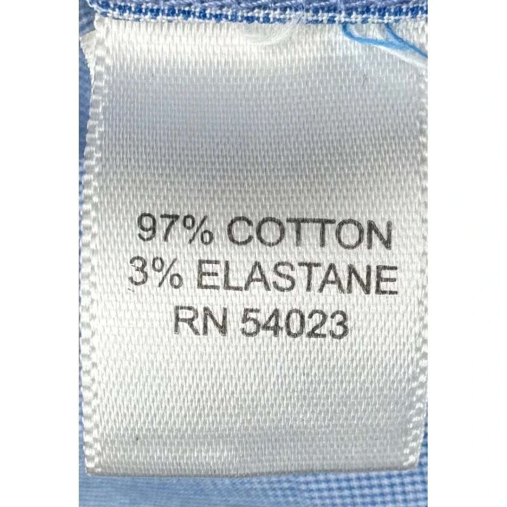 Banana Republic Shirt Men Large Blue Short Sleeve‎ Cotton Stretch Utility Casual